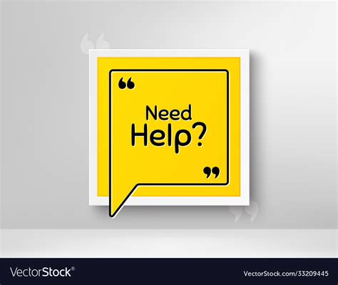 Need Help Symbol Support Service Sign Royalty Free Vector