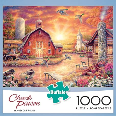 Buffalo Games Chuck Pinson Honey Drip Farms 1000 Pieces Jigsaw Puzzle