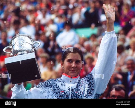 Yugoslavias Monica Seles Winner Of The French Tennis Open Against