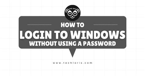 How To Login To Windows 10 Without Using A Password