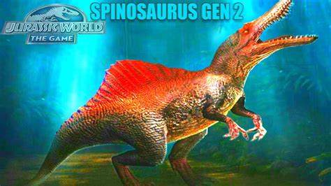 New Spinosaurus Gen Coming Soon Jurassic World The Game Youtube