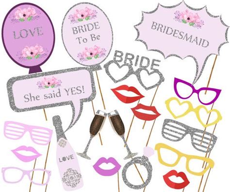printable bridal shower photo booth props bride photobooth etsy uk bridal shower photos