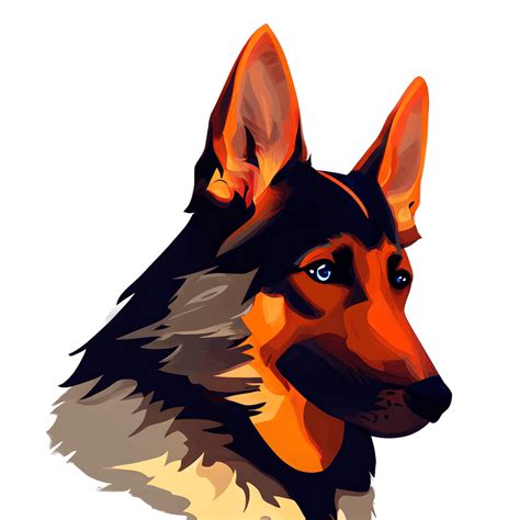 German Shepherd Puppy Graphic · Creative Fabrica