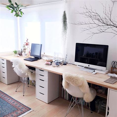 First Home Office How To Create A His And Hers Workspace