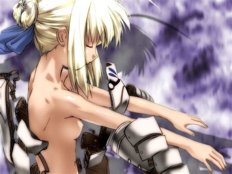 Armor Artoria Pendragon All Blonde Hair Breasts Fate Series Fate Stay Night Fate Unlimited
