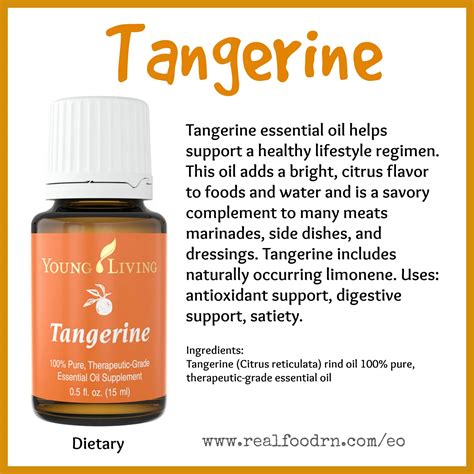 Tangerine Essential Oil Real Food Rn