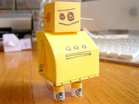 Instructables Robot Paper Model 8 Steps With Pictures