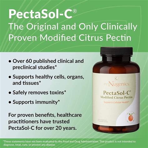 Buy Pectasol C Modified Citrus Pectin 270 Caps Econugenics Online Uk