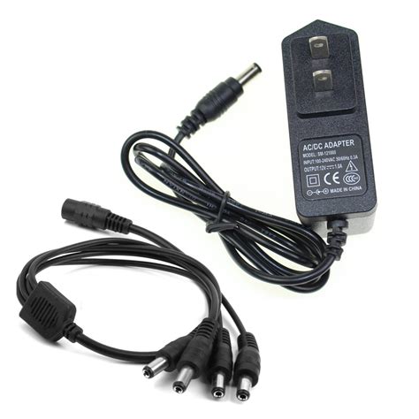 Universal travel adapter, usb adapter, ac dc adapter plug, euro to uk adapter, euro to us plug. AC DC 12V 1A Charger Power Supply Adapter Plug + 1 Female ...