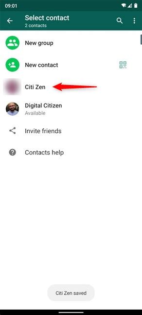 How To Add A Contact To Whatsapp On Android 4 Ways Digital Citizen