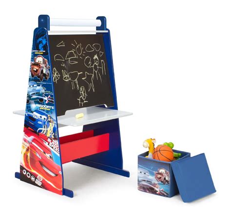 Disney Cars Easel Desk With Ottoman In 2021 Disney Cars Bedroom