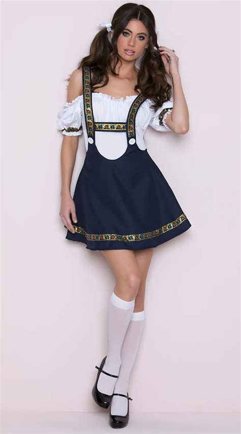 s xxl ladies sexy flirty beer girl costume german bavarian fraulein fancy dress in holidays