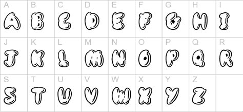 Bubble Letters Font Alphabet Tiklojump
