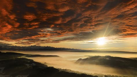 Sunset From Uetliberg Switzerland Hd Wallpaper 4k Picture Image