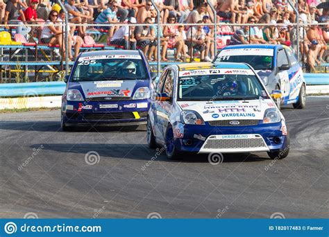 Auto Racing In Cars Of The Ford Editorial Stock Photo Image Of Rally
