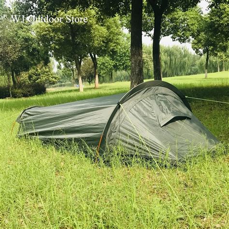 Wj Outdoor Bivy Ultralight One Person Backpacking Tent Man Waterproof Easy Set Up Camping Bivvy