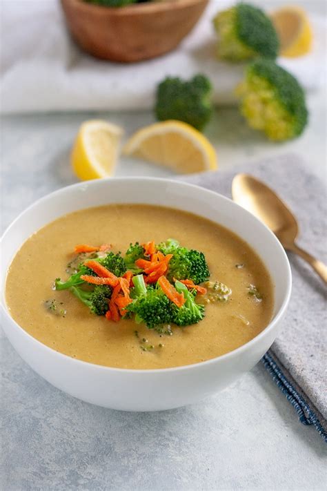 Vegan Broccoli Cheddar Soup Recipe Well Vegan