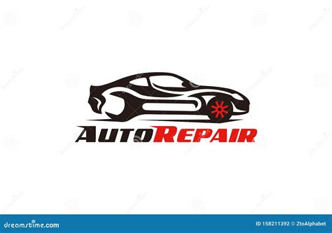 Car Repair Logo Stock Vector Illustration Of Black 158211392