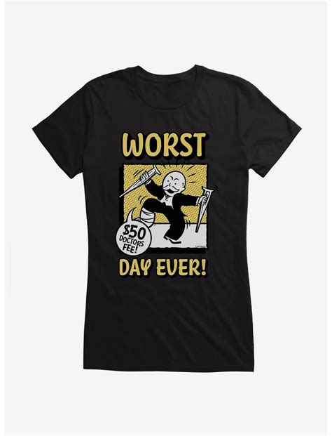 Monopoly Worst Day Ever Logo Girls T Shirt Hot Topic