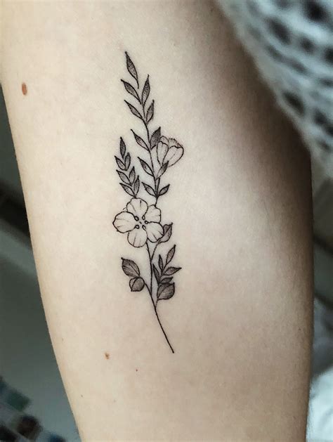 Tiny Wildflower By Dalmontt Tattoos For Women Flowers Tattoos