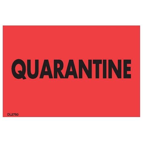 Quarantine Paper Sticker Labels The Supplies Shops