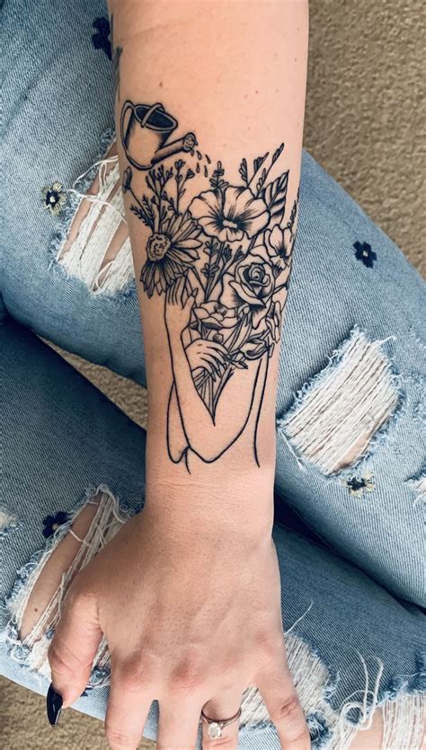 Love tattoos for girls, men & women. Self love, flowers (mit Bildern) | Tattoo ärmel frauen ...