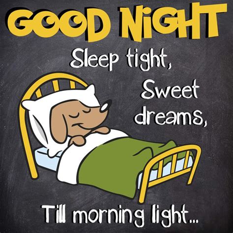Good Night Sleep Tight Sweet Dreams Till Morning Light Good