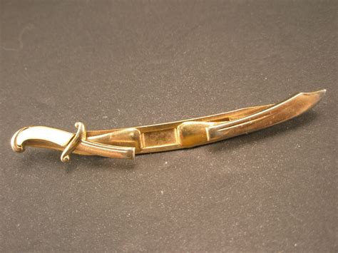 Curved Pearl Handled Scimitar Saracen Sword Vintage L Gem