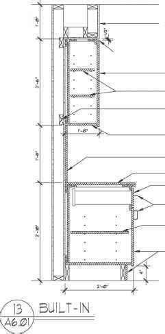 Begin with creating a partition for the shelves and a line in center. Types of Section Drawings - Construction Drawings ...