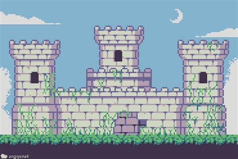 Pixel Art Castle A Stunning Creation