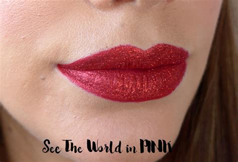 Red Glitter Lips Valentines Day Makeup See The World In Pink