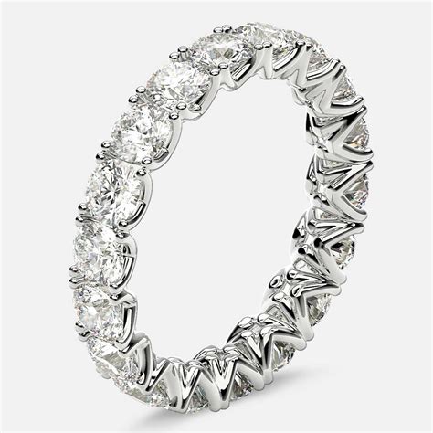 Round Cut Diamond Eternity Band And Ring Online Eternity Us