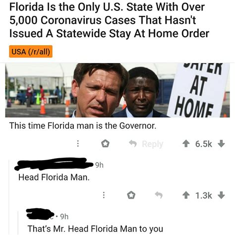 Mr Head Florida Man Meme By Coldswimmer Memedroid