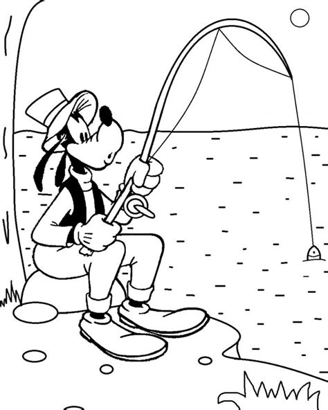 Free printable goofy coloring pages for kids. Fishing Coloring Pages - Best Coloring Pages For Kids
