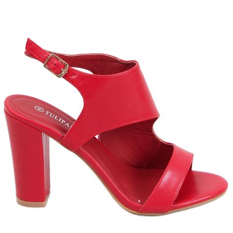 Jessica Red High Heeled Sandals Keeshoes