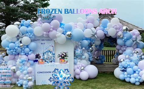 Balloon Garland Arch Kit Frozen Birthday Decorations Girls Birthday