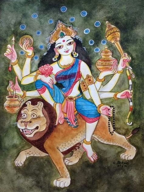 Pin By Haryram Suppiah On Indian Mother God Indian Art Paintings