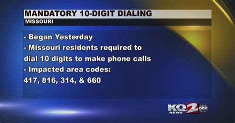 Mandatory 10 Digit Dialing Begins Local