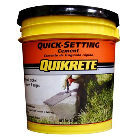 Quikrete 20 lb. Quick-Setting Cement-124020 - The Home Depot