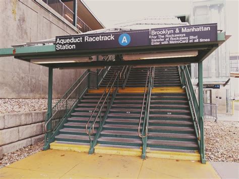 Aqueduct Racetrack Subway Station Rockaway Line Queens 1956