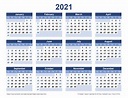 Printable Monthly Calendars 2021 | Stephenson