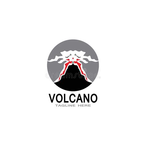 Volcano Eruption Logo Vector Illustration Stock Illustration