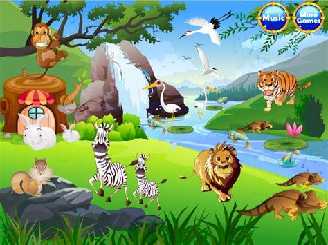 Gambar Animasi Kebun Binatang