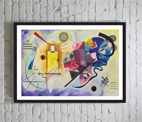 Poster ΜΕ ΚΟΡΝΙΖΑ Kandinsky Wassily Yellow Red Blue