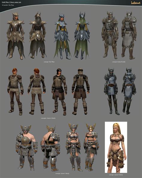 Guild Wars 2 Heavy Armor Sets By Haikai13 On Deviantart Guild Wars