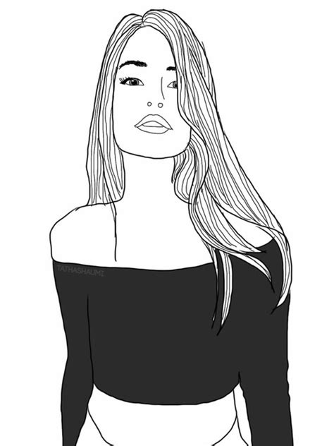 Girl Outline Drawing At Explore Collection Of Girl