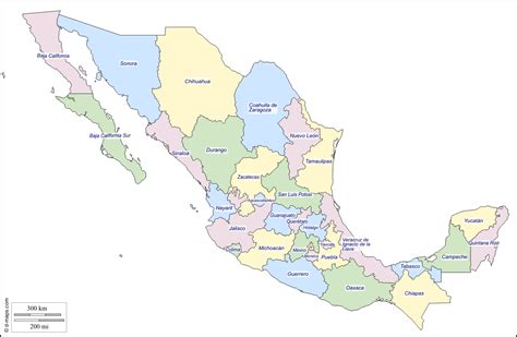 25 Elegante Mapa De Division Politica De Mexico Con Nombres Images