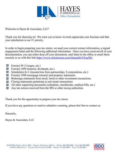 New Client Welcome Letter Template