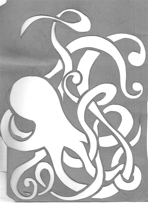 Simple Octopus Tentacles Svg Layered Svg Cut File