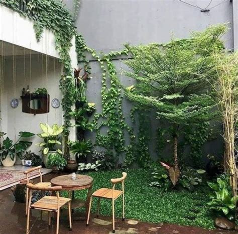 minimalis   contoh desain taman   rumah  cantik rumah